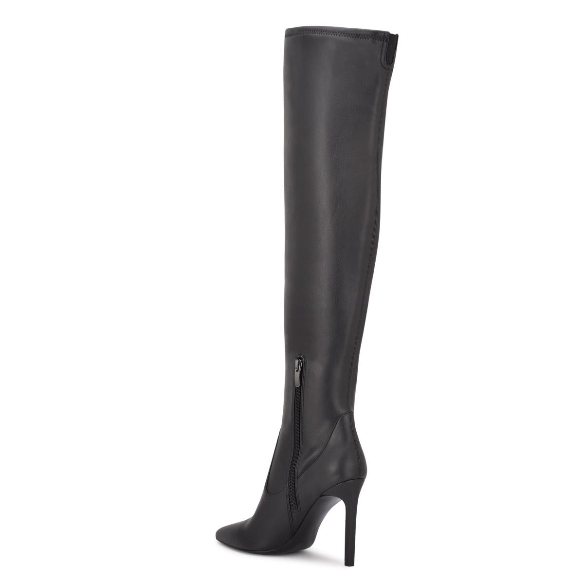 Black Women's Nine West Tacy Over The Knee Boots | PCWS15430