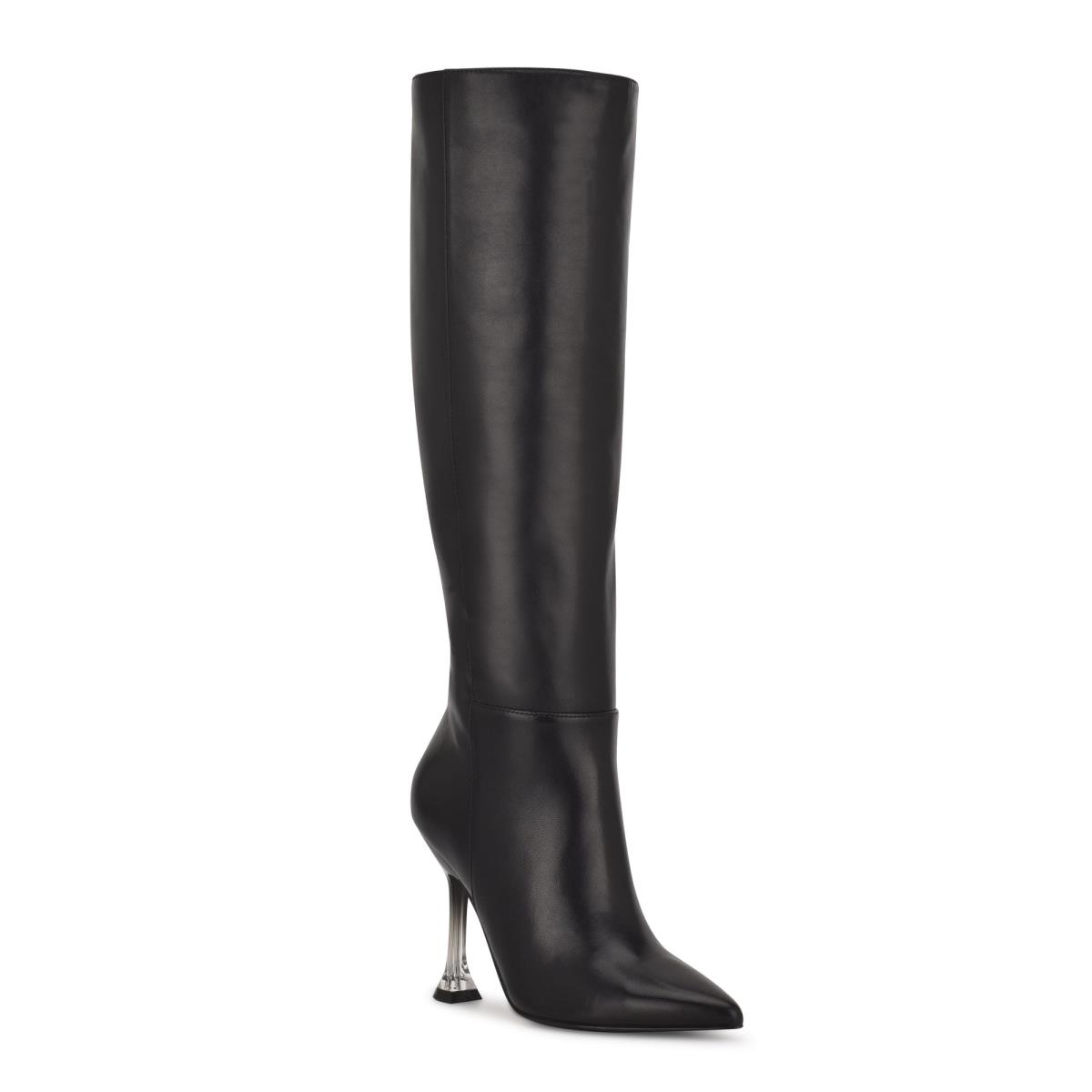 Black Women's Nine West Talya Dress Boots | GWLK59807