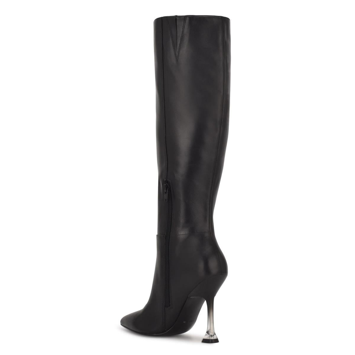 Black Women's Nine West Talya Dress Boots | GWLK59807