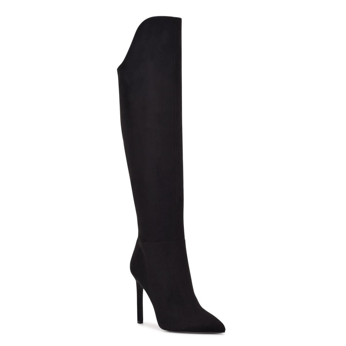 Black Women's Nine West Teleena Heeled Boots | IKHT28140