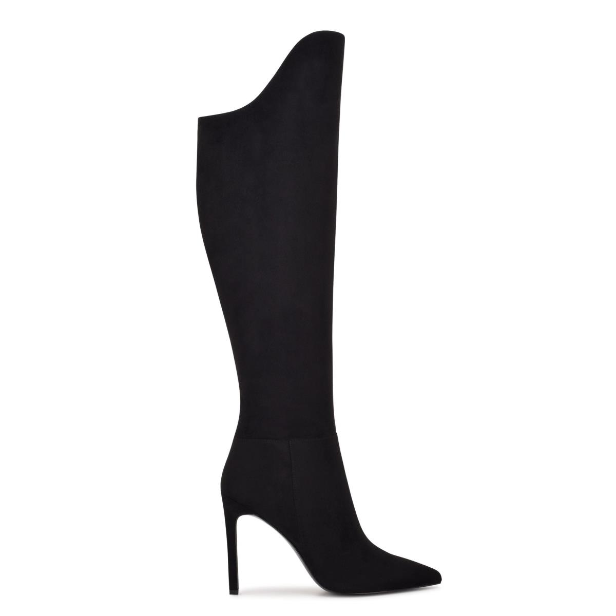 Black Women\'s Nine West Teleena Heeled Boots | IKHT28140