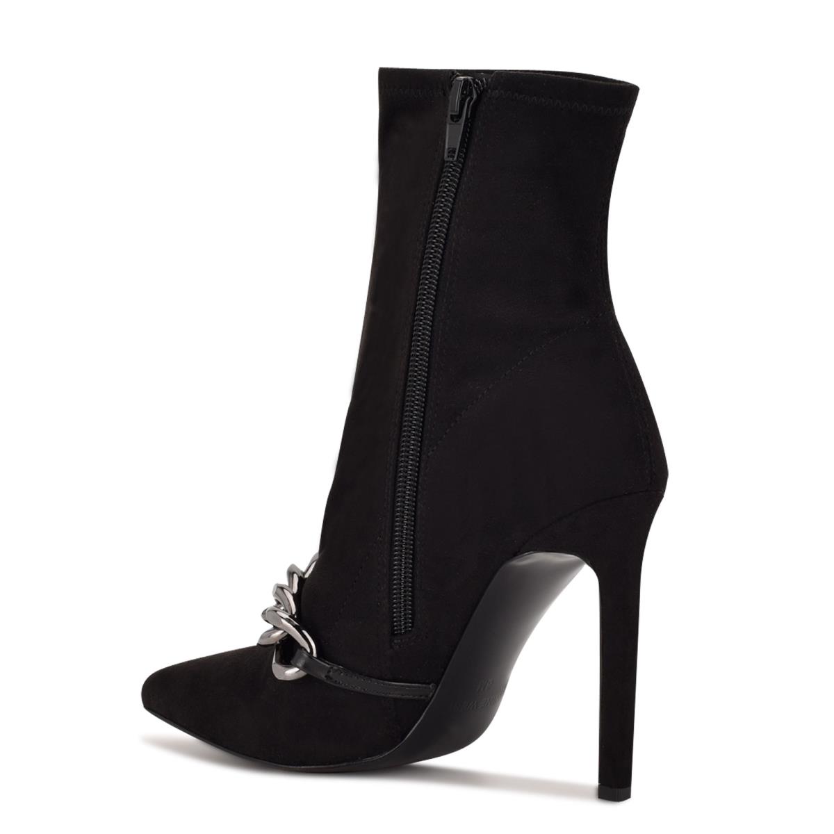 Black Women's Nine West Timbaa Dress Bootie Booties | LRBT50618