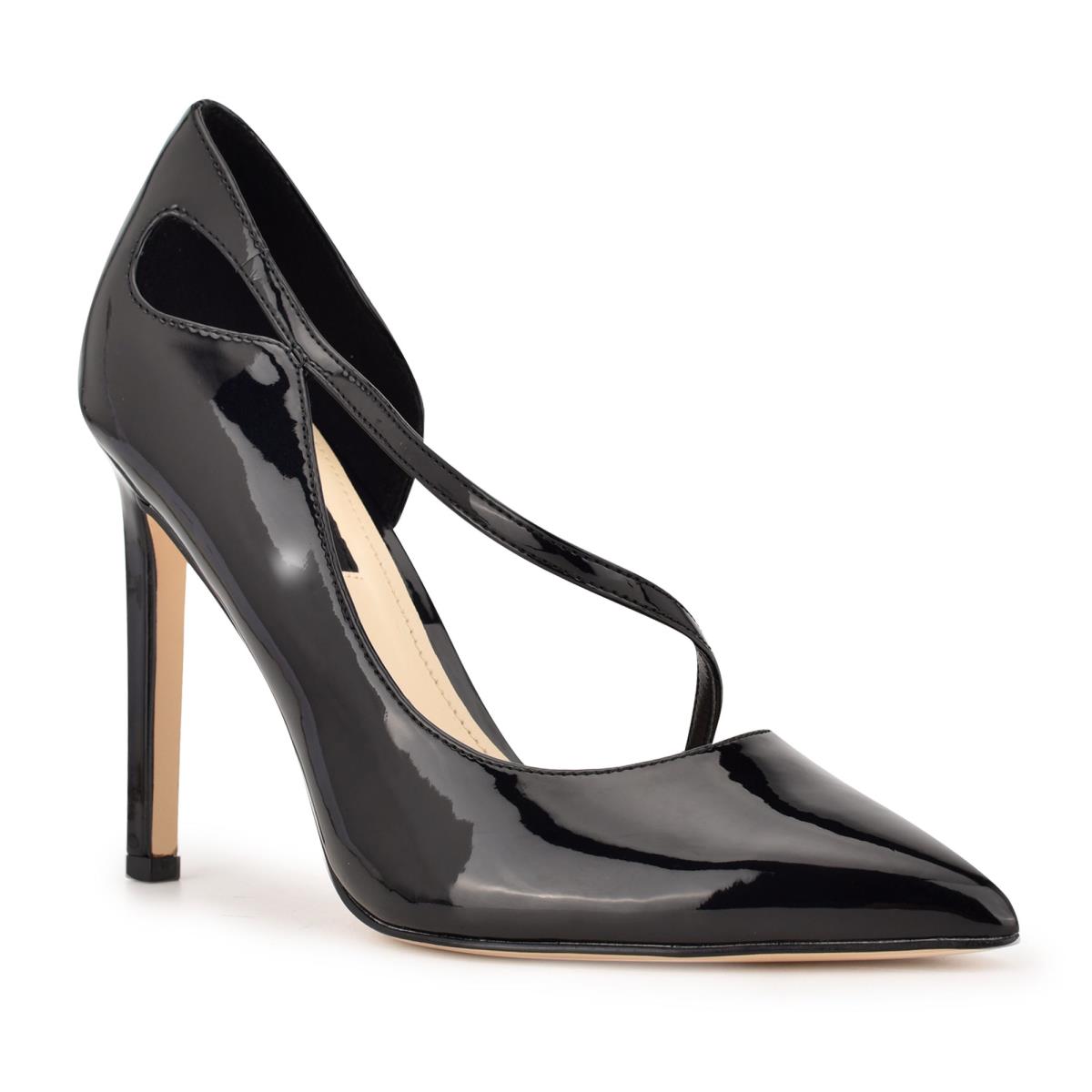 Black Women's Nine West Twirl Pointy Toe Pumps | PEHX16249