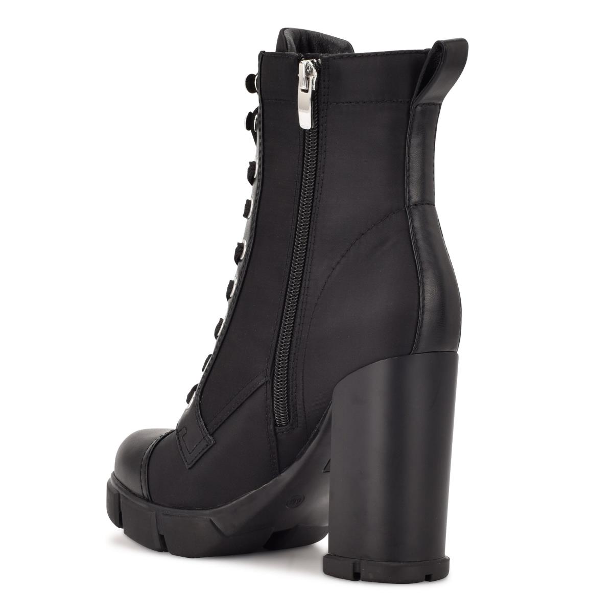 Black Women's Nine West Vega Heeled Booties | XBNW68175