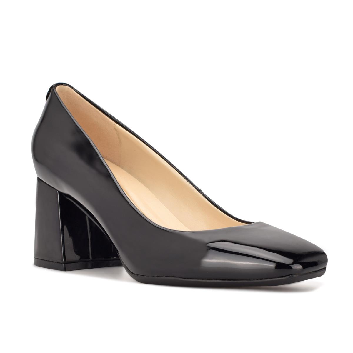 Black Women's Nine West Vibe 9x9 Block Heel Pumps | GWXR97058