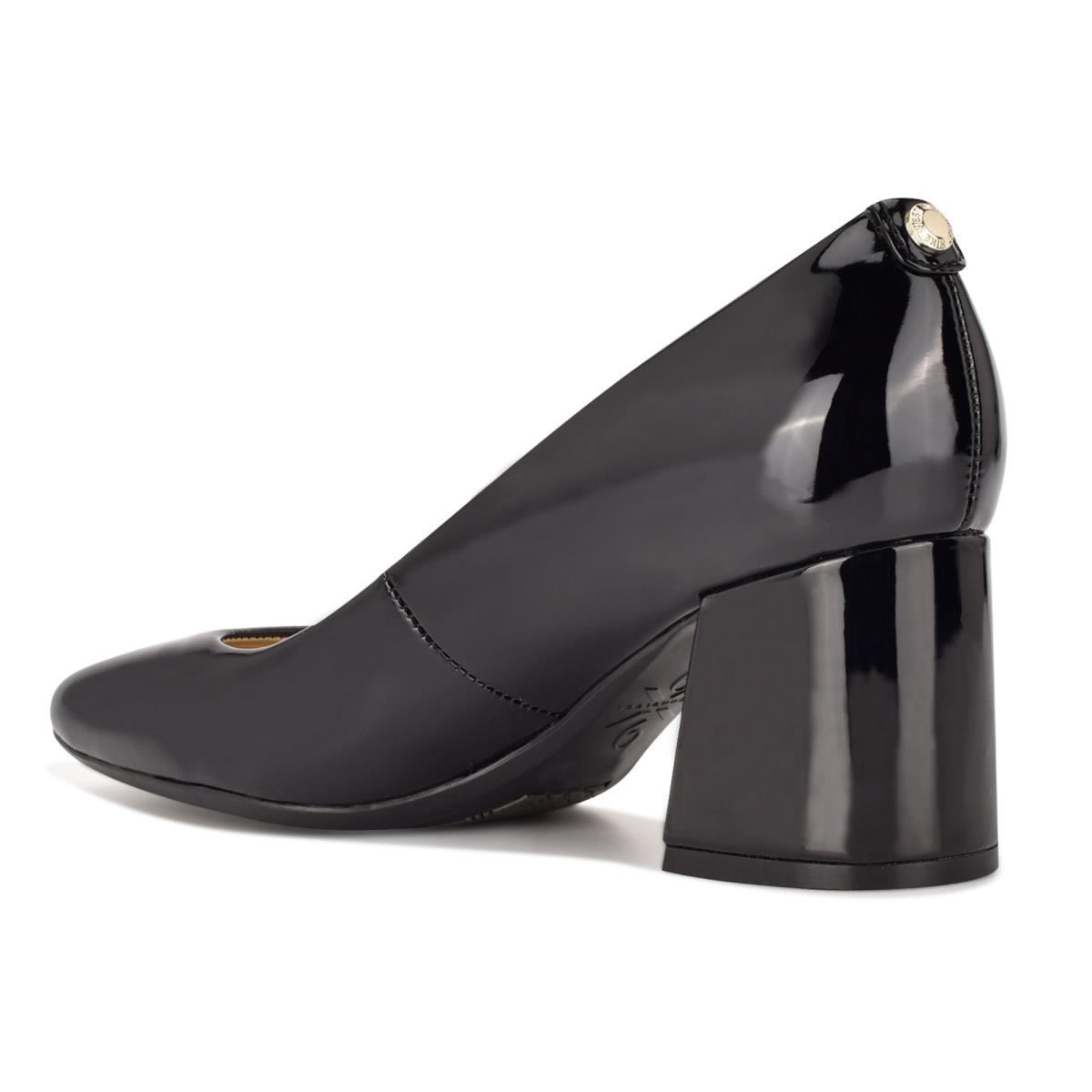 Black Women's Nine West Vibe 9x9 Block Heel Pumps | GWXR97058