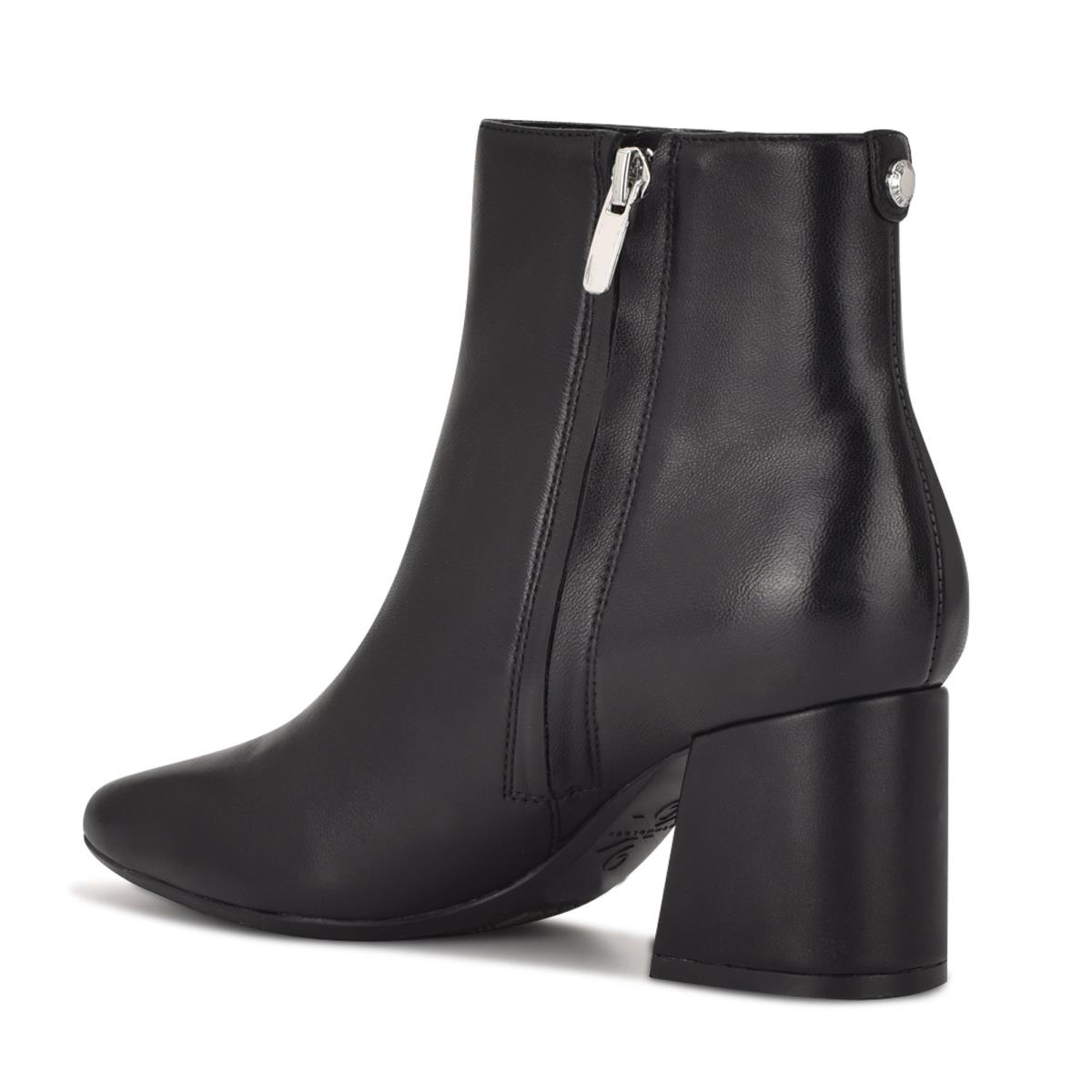 Black Women's Nine West Vivy 9x9 Heeled Booties | FGXR81043