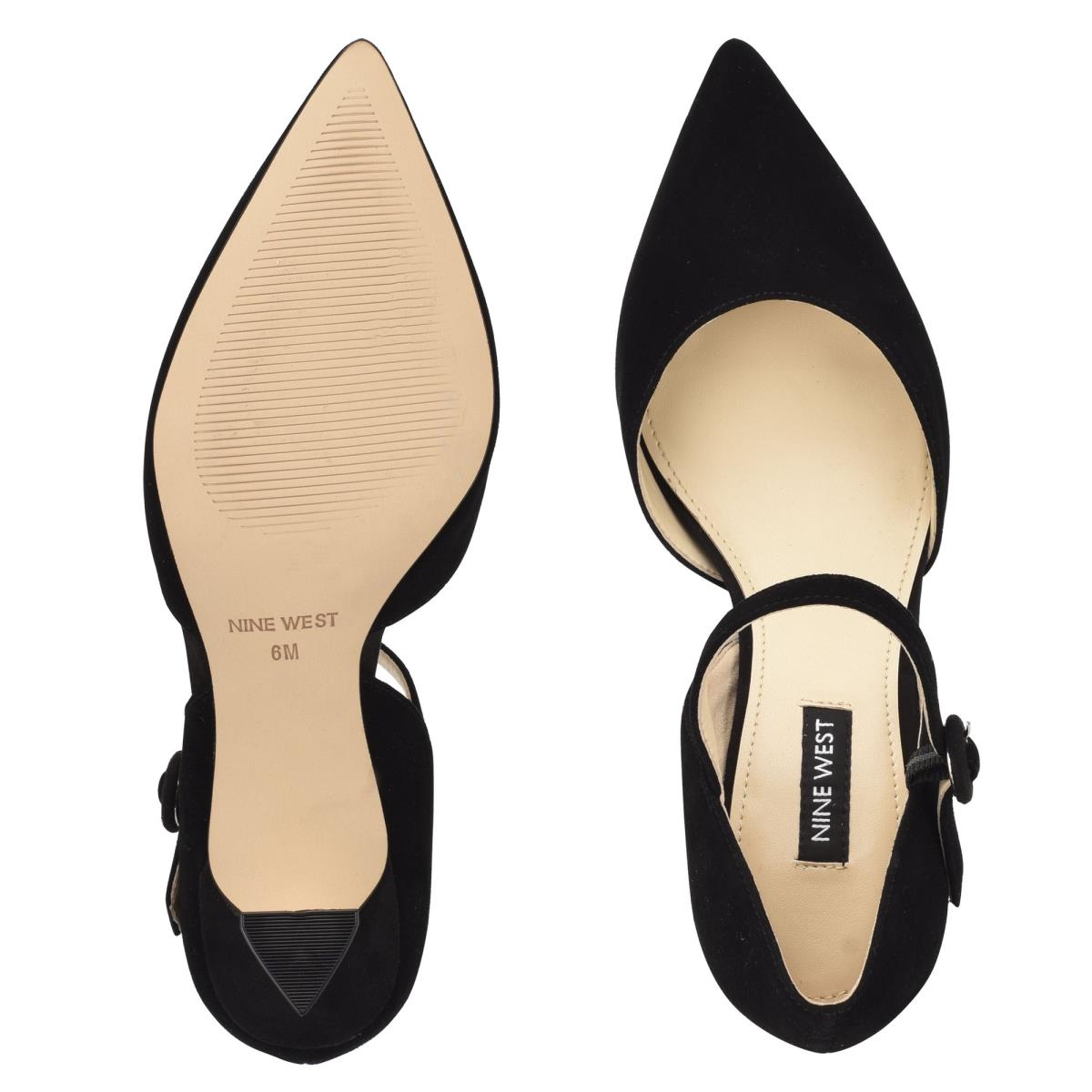 Black Women's Nine West Wanah Pointy Toe Pumps | QTVN60543