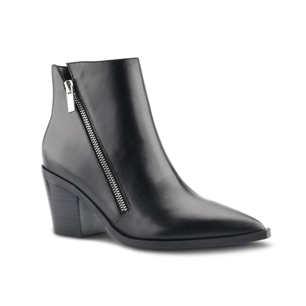 Black Women's Nine West Wearit Block Heel Booties | ZVSE50389