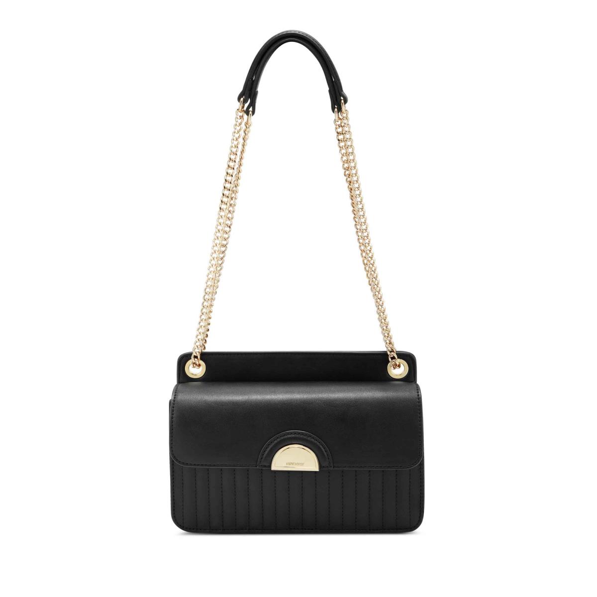 Black Women\'s Nine West Wren Convertible Xbody Flap Crossbody Bags | WQSP87560