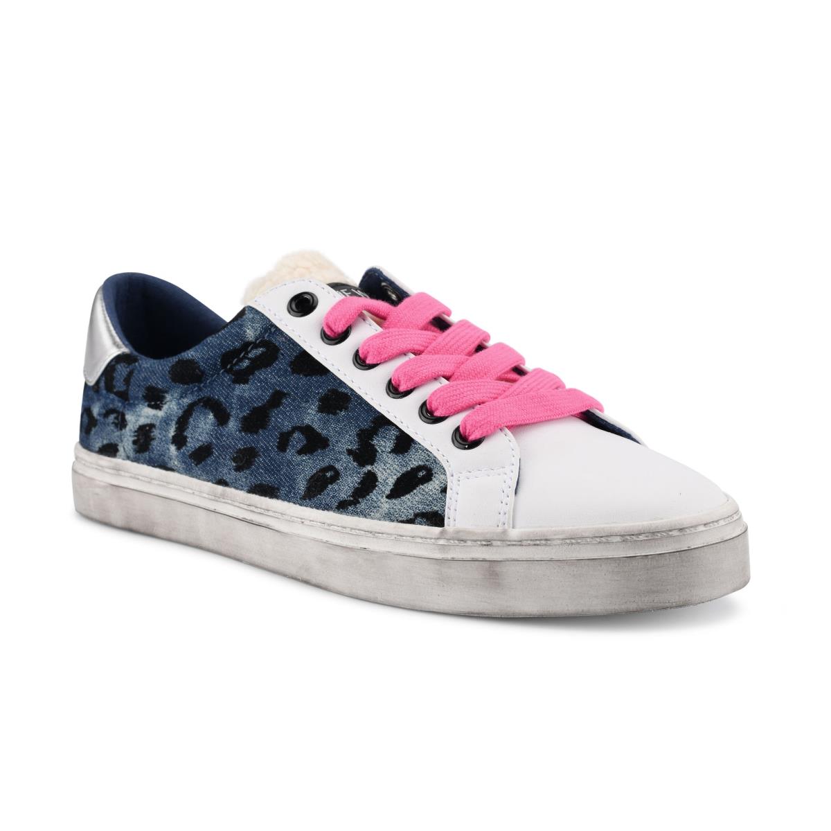 Blue / Leopard Women's Nine West Best Casual Sneakers | PMXN89710