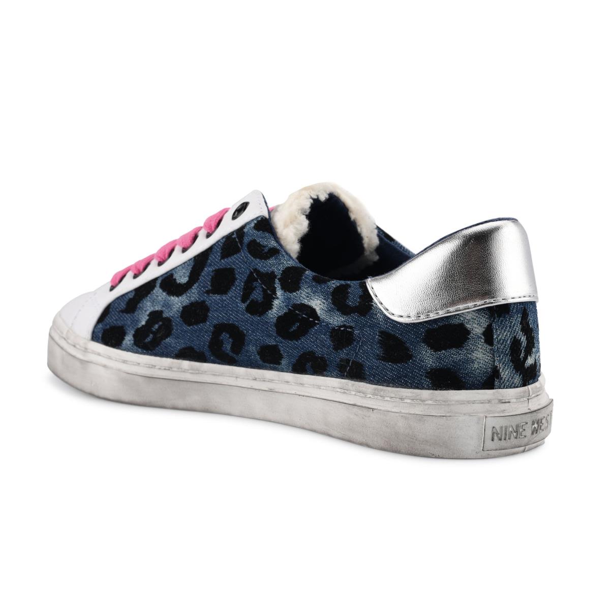 Blue / Leopard Women's Nine West Best Casual Sneakers | PMXN89710