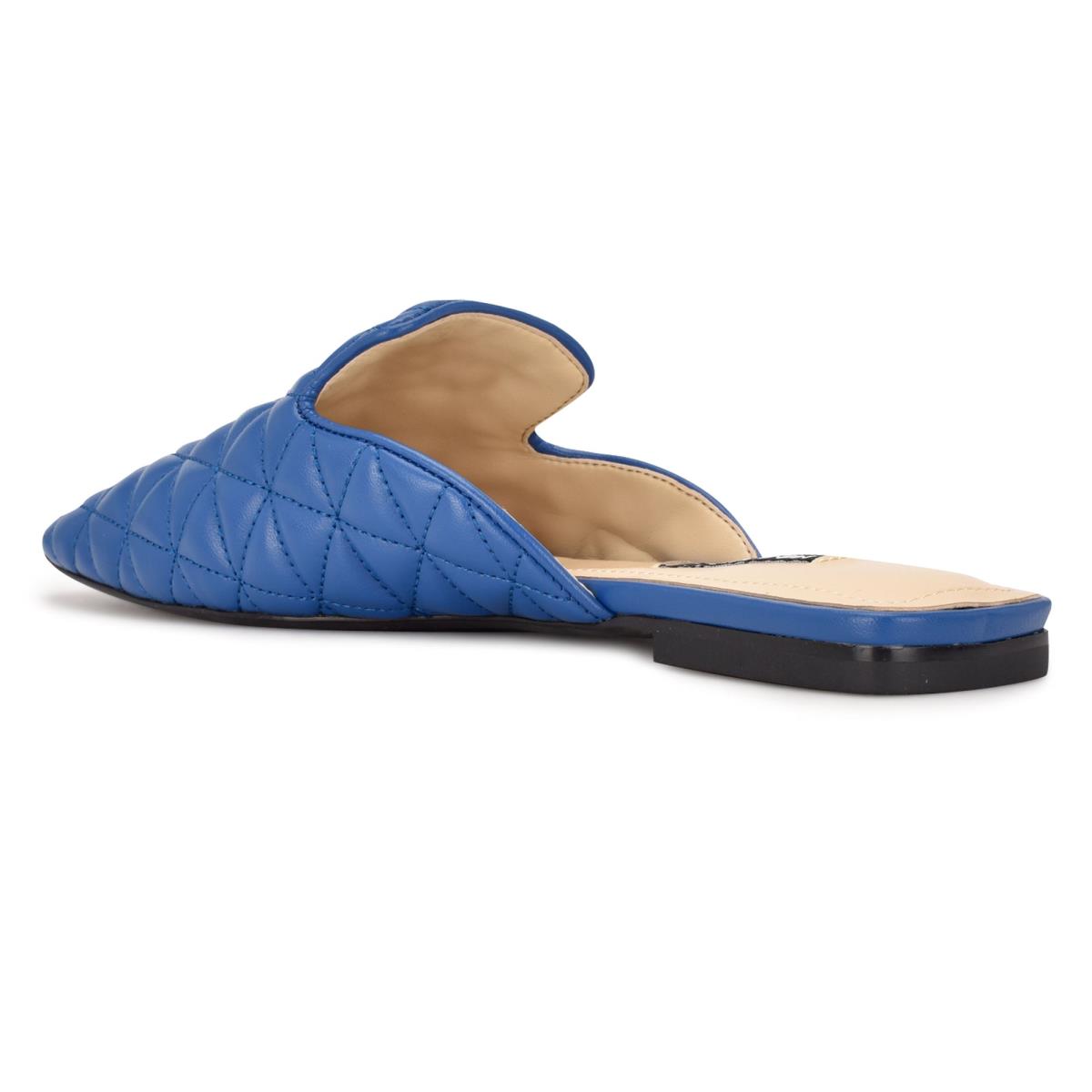 Blue Women's Nine West Diamond Flat Mules | MKFO91580