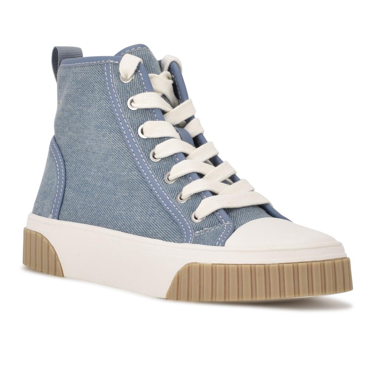 Blue Women's Nine West Dyiane High Top Sneakers | SFRY85309