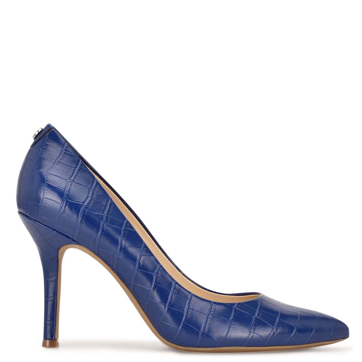 Blue Women\'s Nine West Fifth 9x9 Pointy Toe Pumps | QPNV71308