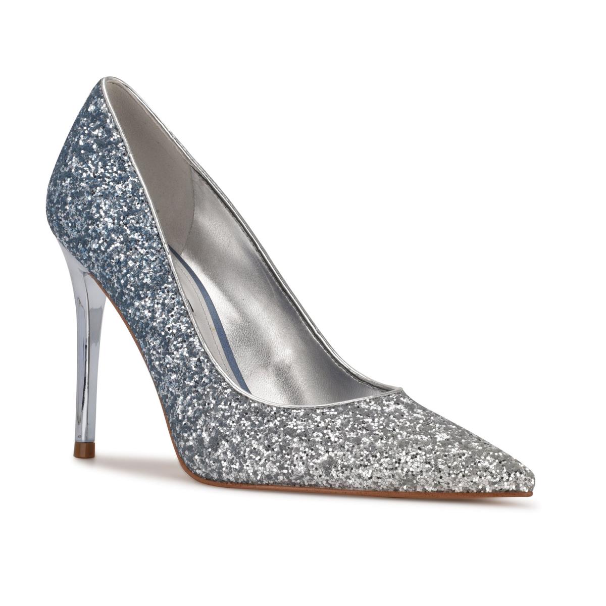 Blue Women's Nine West Fresh Pointy Toe Pumps | YNMA05619