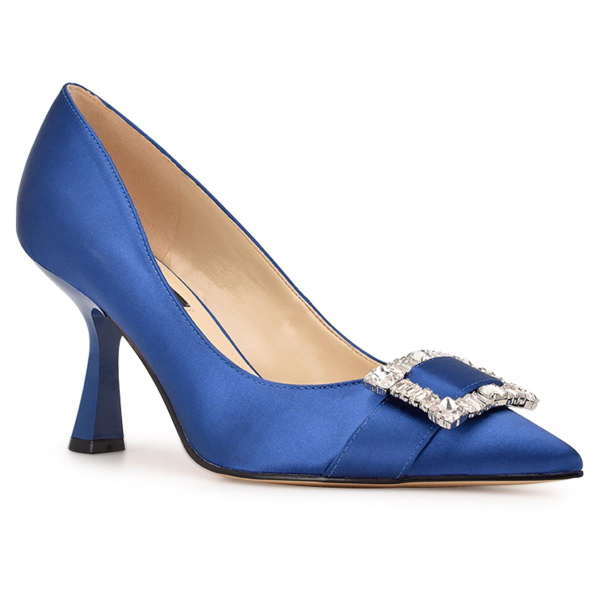 Blue Women's Nine West Helyn Pointy Toe Pumps | RXWP98267