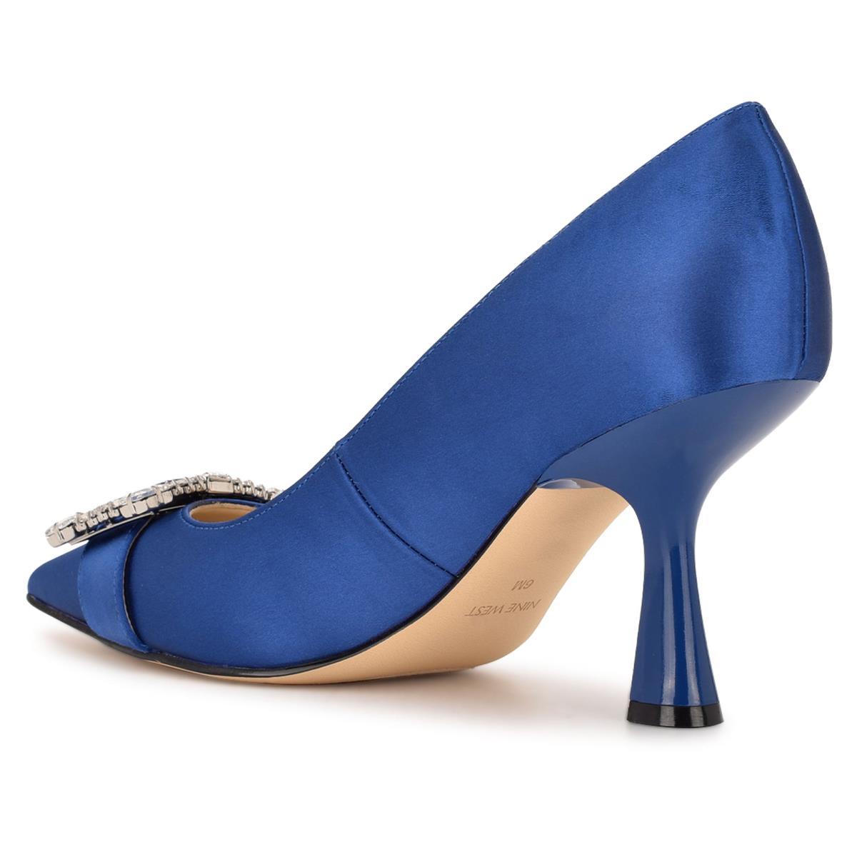 Blue Women's Nine West Helyn Pointy Toe Pumps | RXWP98267