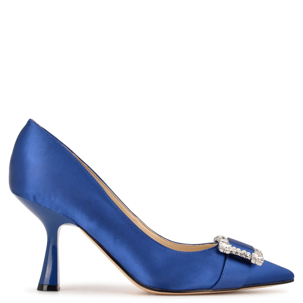 Blue Women\'s Nine West Helyn Pointy Toe Pumps | RXWP98267