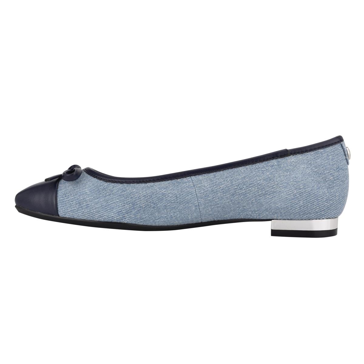 Blue Women's Nine West Olly 9x9 Ballet Ballet Flats | ICVS70458