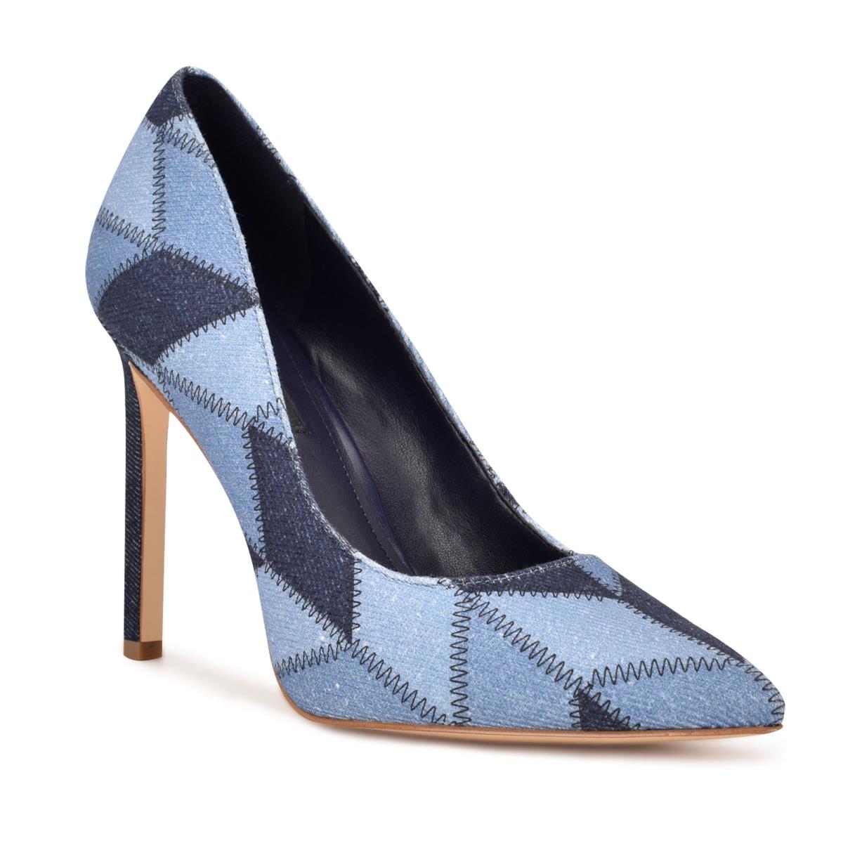 Blue Women's Nine West Tatiana Pointy Toe Pumps | SQXV04925