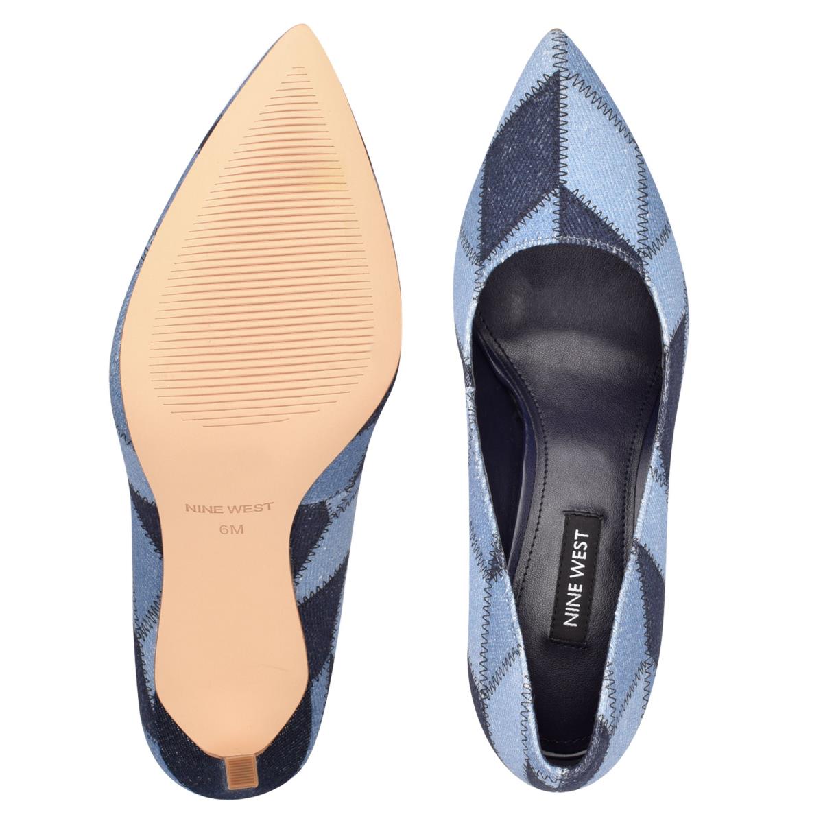 Blue Women's Nine West Tatiana Pointy Toe Pumps | SQXV04925