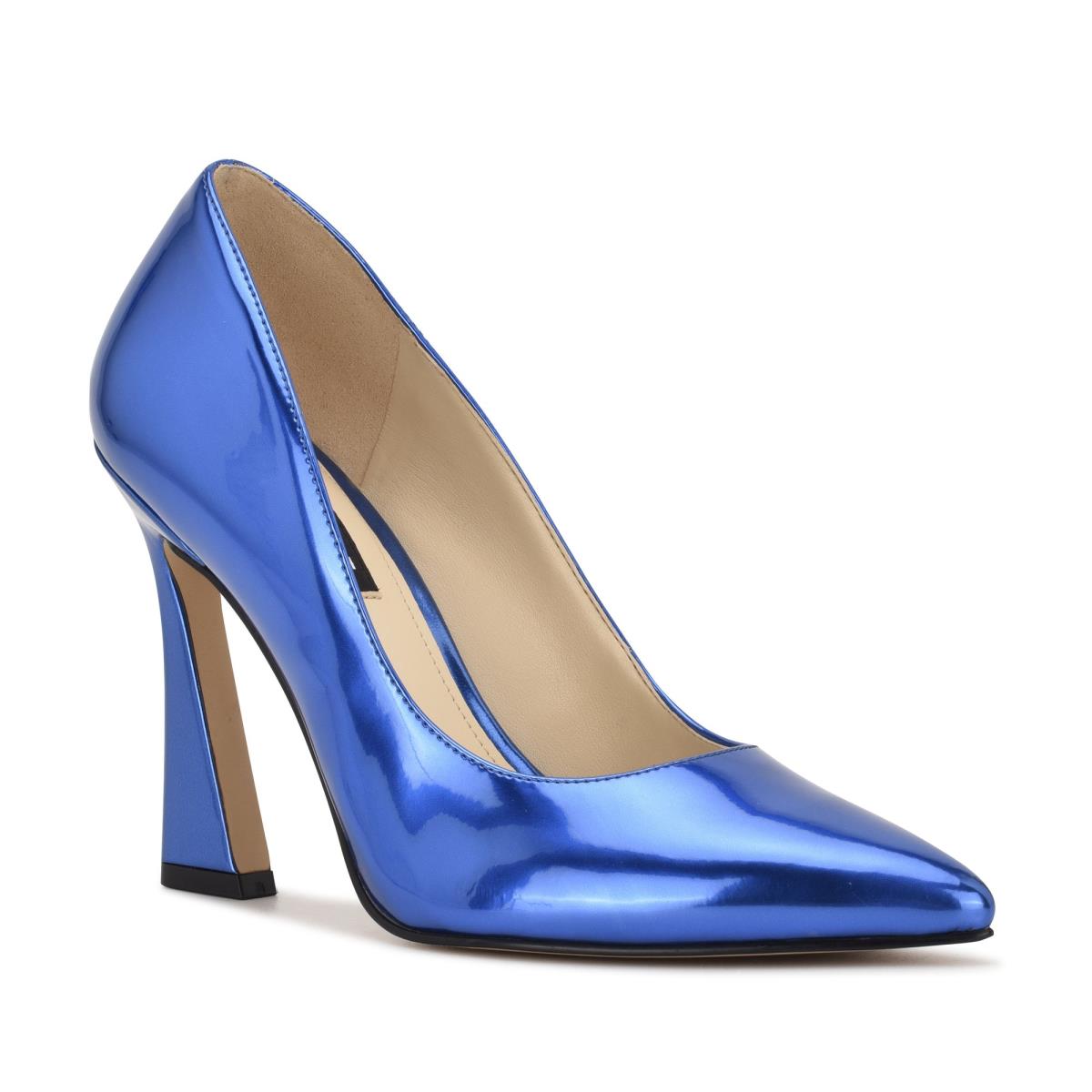 Blue Women's Nine West Trendz Pointy Toe Pumps | LXQE56182