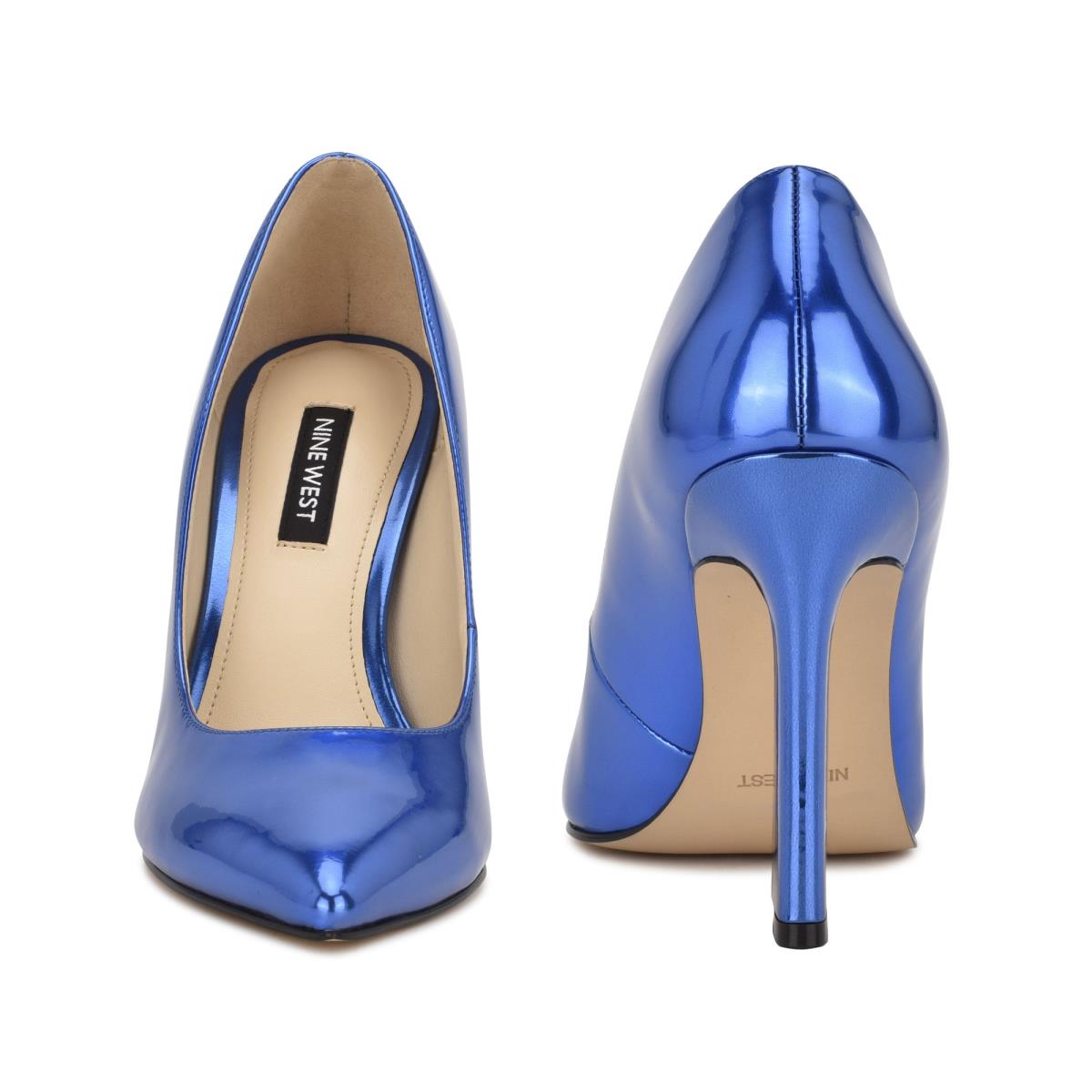 Blue Women's Nine West Trendz Pointy Toe Pumps | LXQE56182