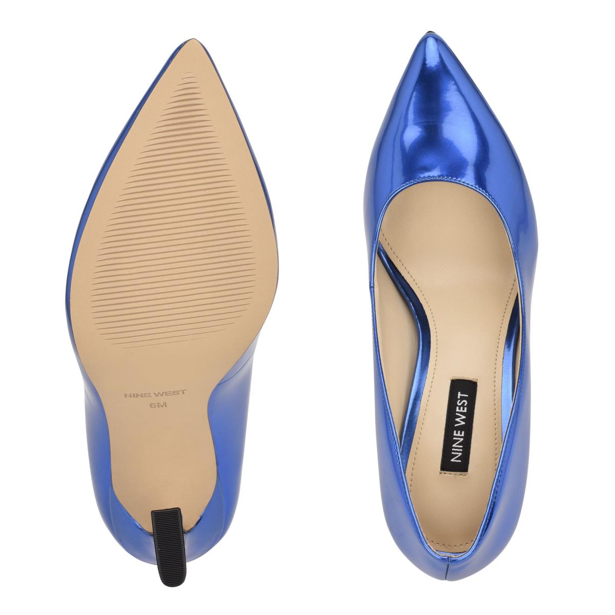 Blue Women's Nine West Trendz Pointy Toe Pumps | LXQE56182