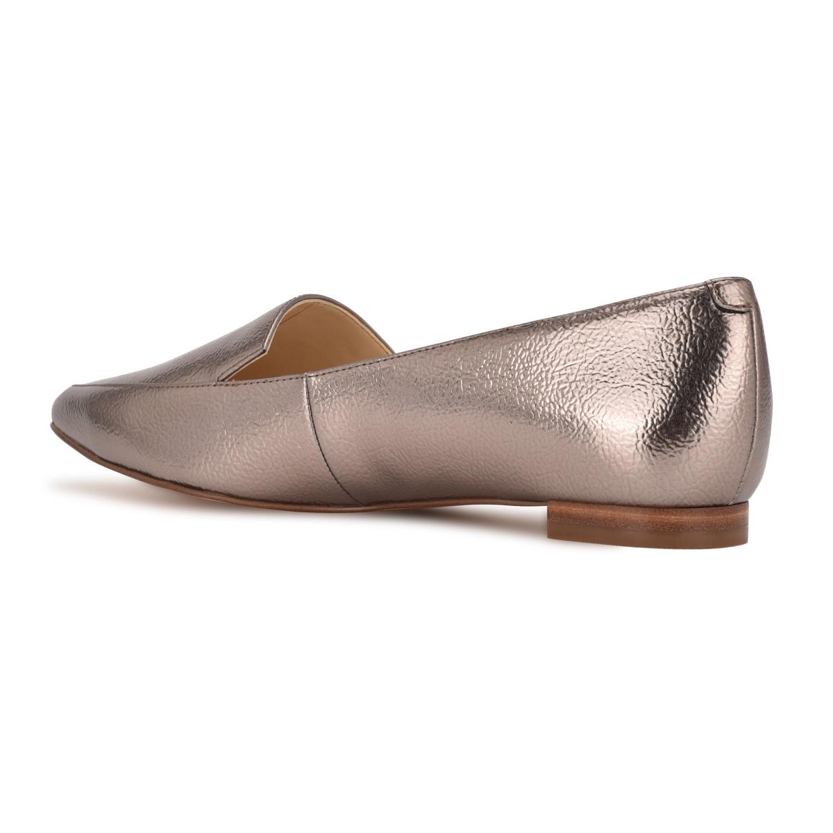 Brown Women's Nine West Abay Smoking Flats | PLMC19584