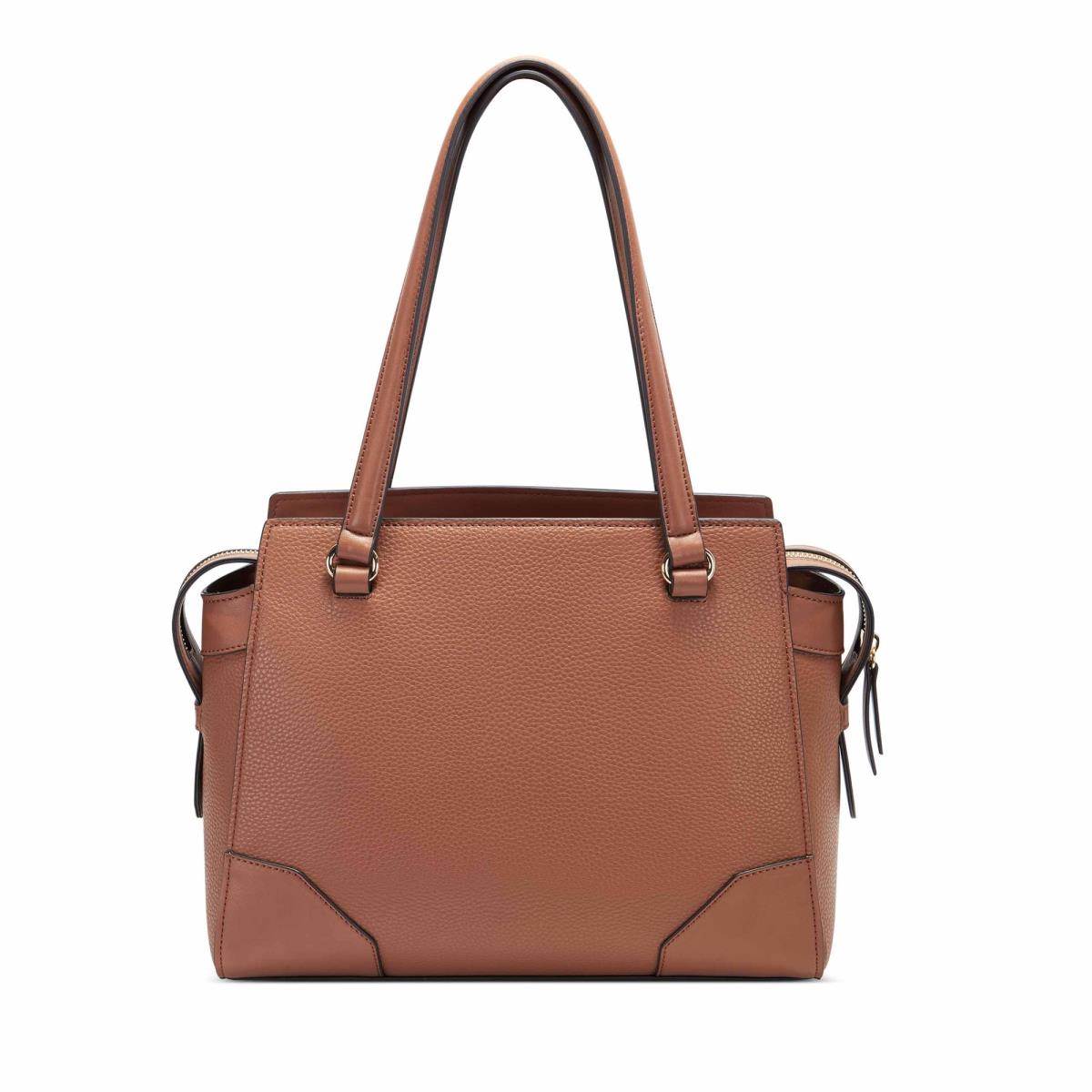 Brown Women's Nine West Brooklyn Jet Set Shldr Satchel Bags | KXFL34152