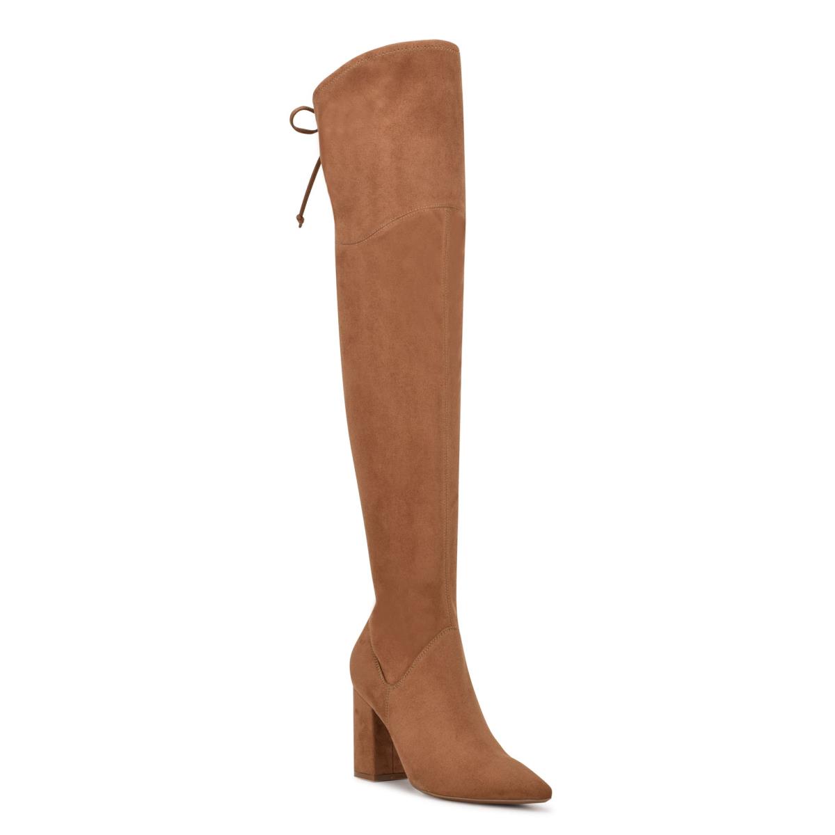 Brown Women's Nine West Ceeya 9x9 Over The Knee Heeled Boots | KCTL16547