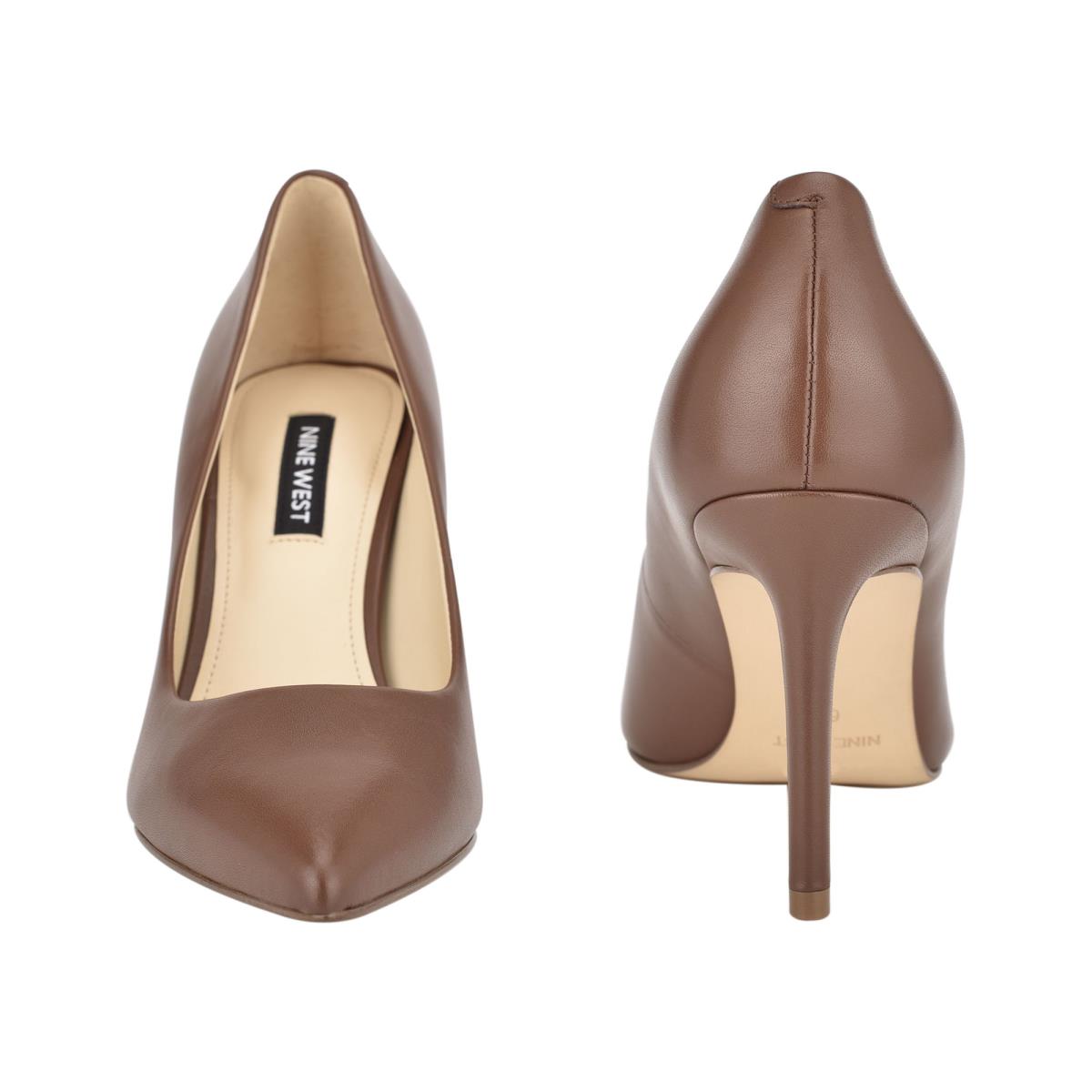 Brown Women's Nine West Ezra Pointy Toe Pumps | SOIN01953