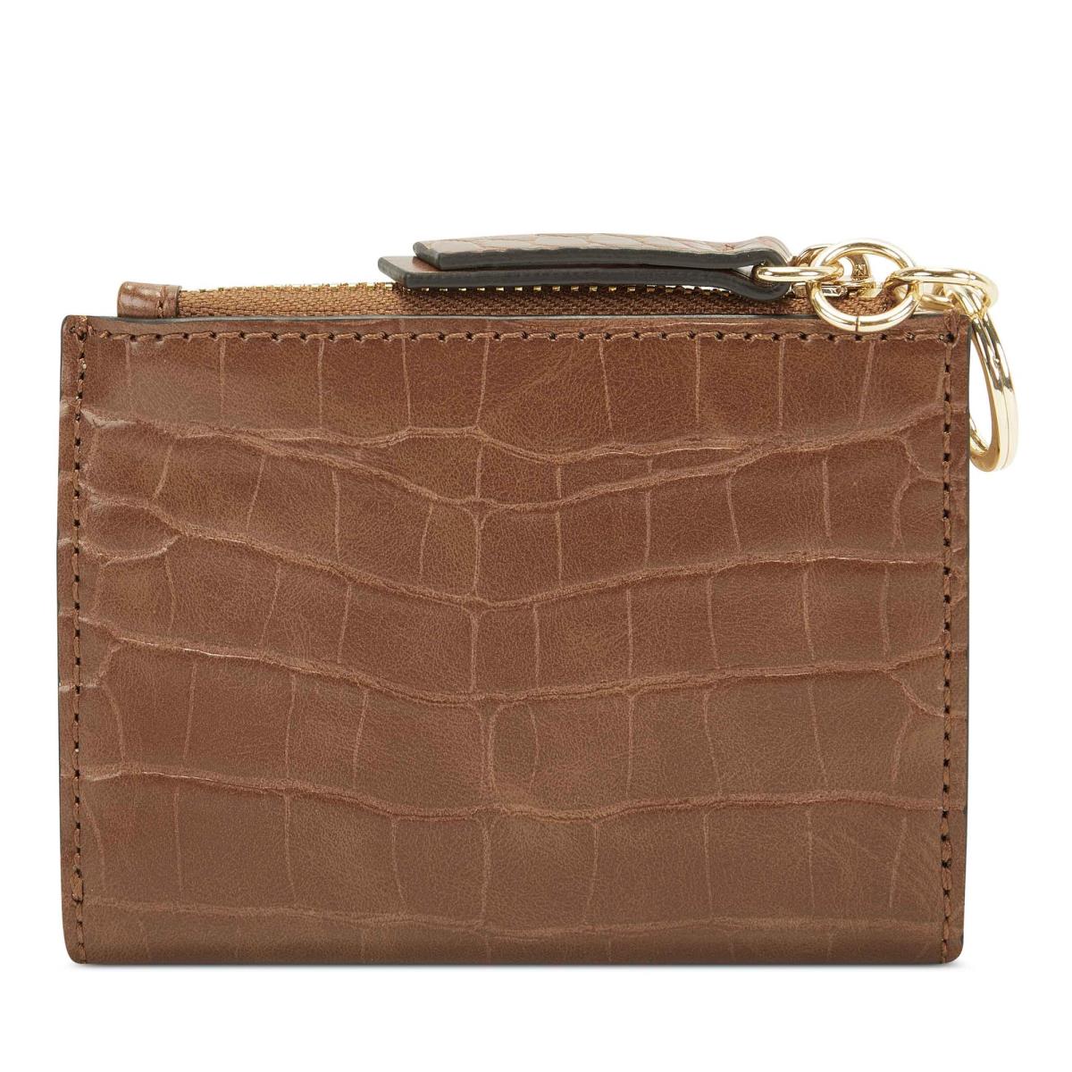 Brown Women's Nine West Lawson Small Zip Wallet Wallets | DAJB21609