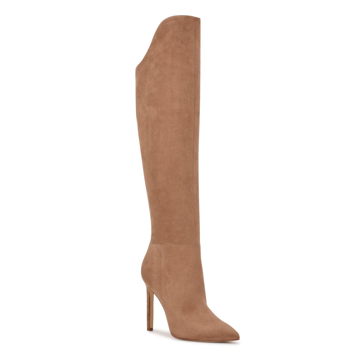 Brown Women's Nine West Teleena Heeled Boots | LFMC90642