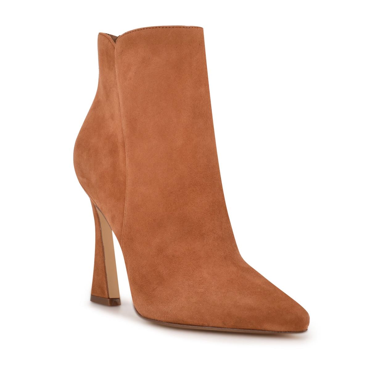 Brown Women's Nine West Torrie Dress Booties | DGSE07516