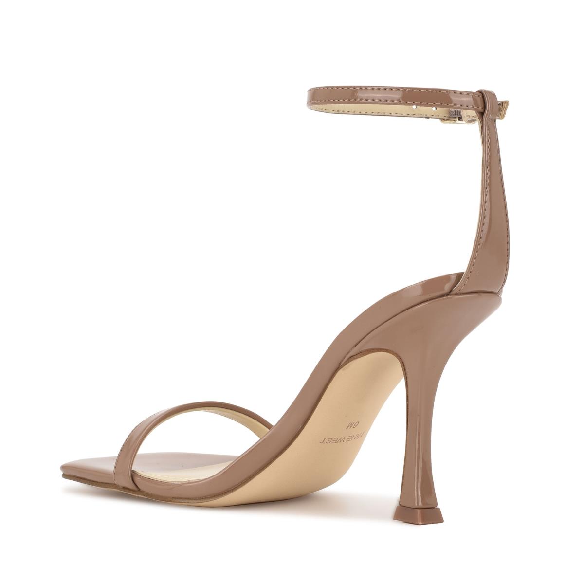 Brown Women's Nine West Yess Ankle Strap Sandals | LSBV18325