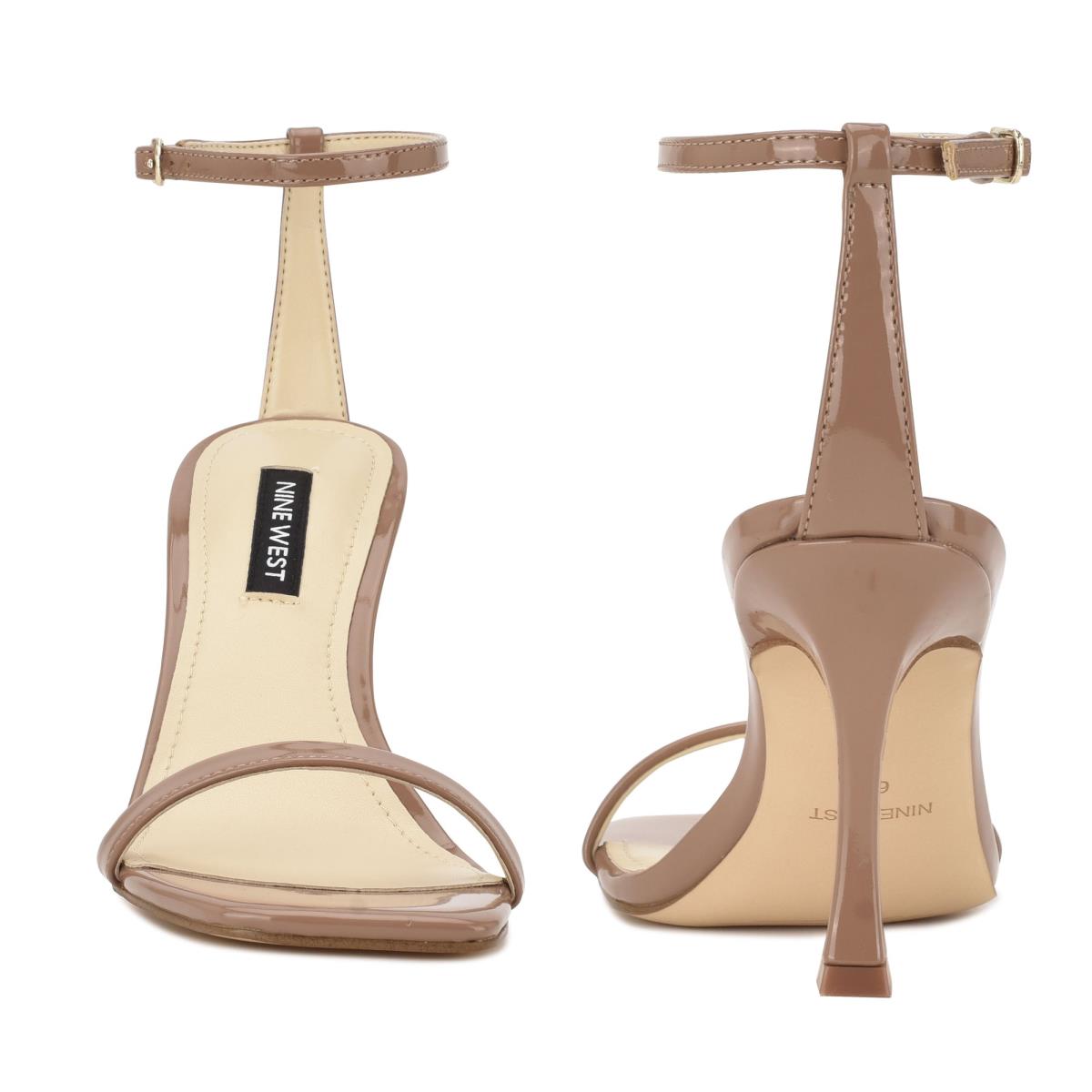 Brown Women's Nine West Yess Ankle Strap Sandals | LSBV18325