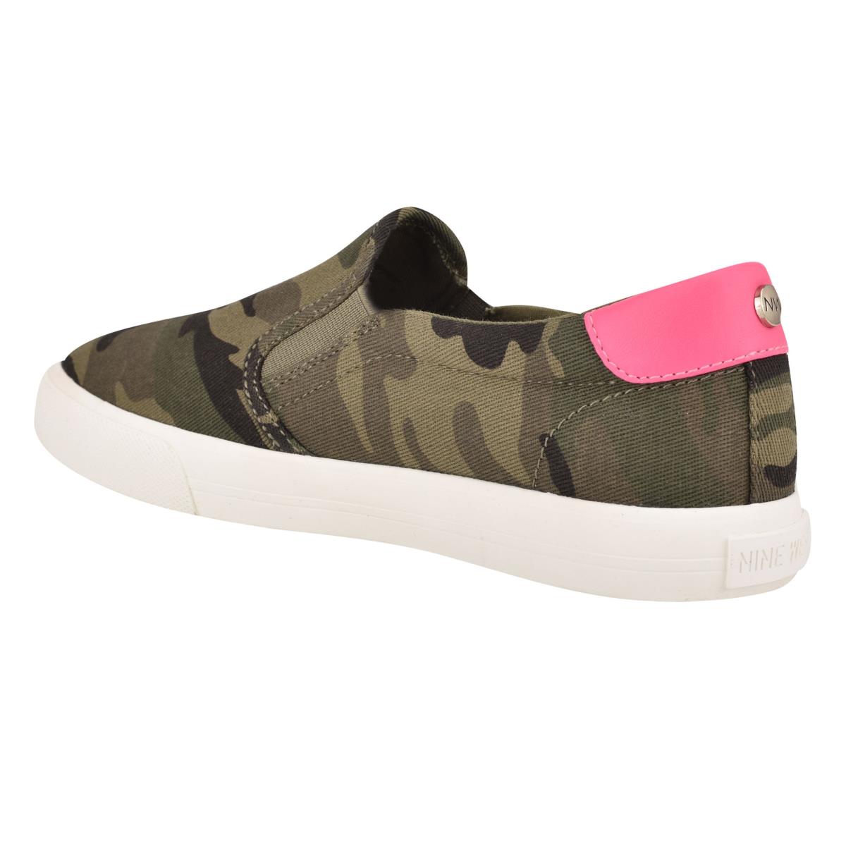 Camo Women's Nine West Lala Slip On Sneakers | DELH80431