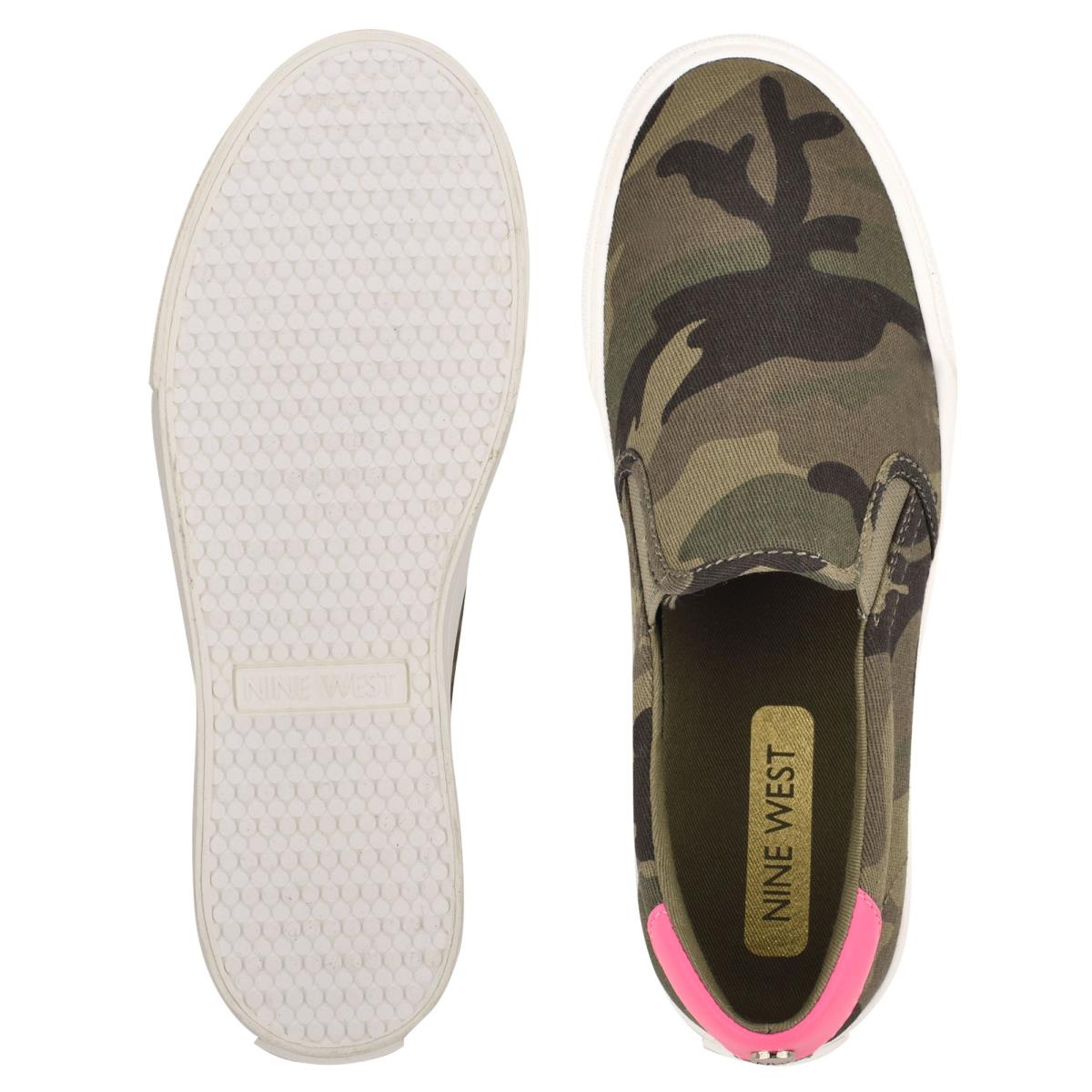 Camo Women's Nine West Lala Slip On Sneakers | DELH80431