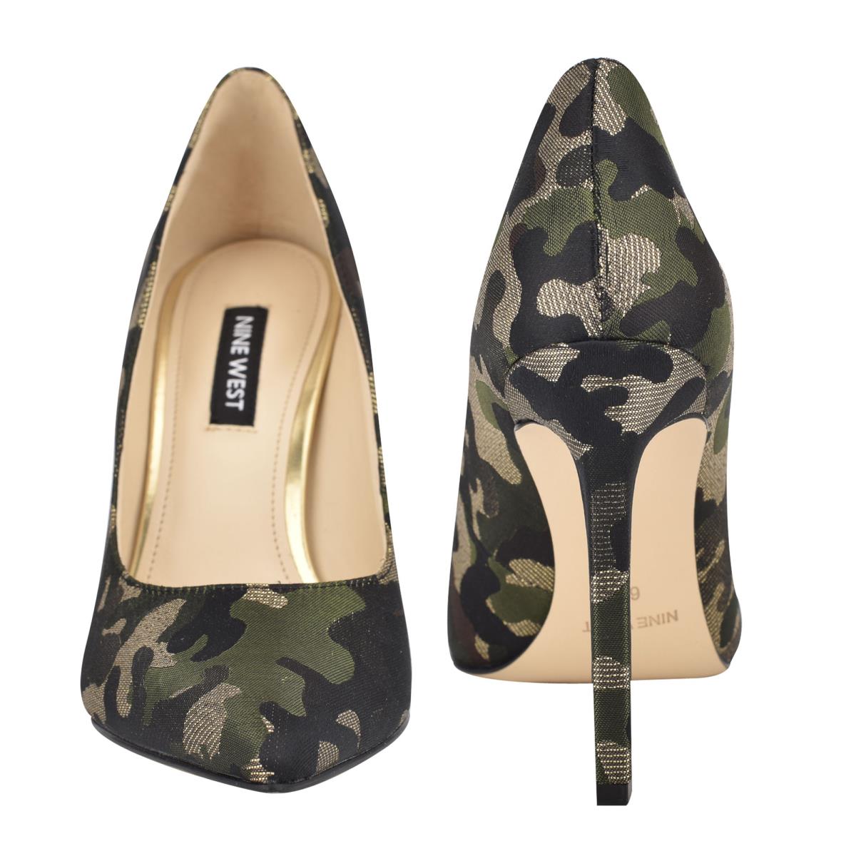 Camo Women's Nine West Tatiana Pointy Toe Pumps | RNPF38710