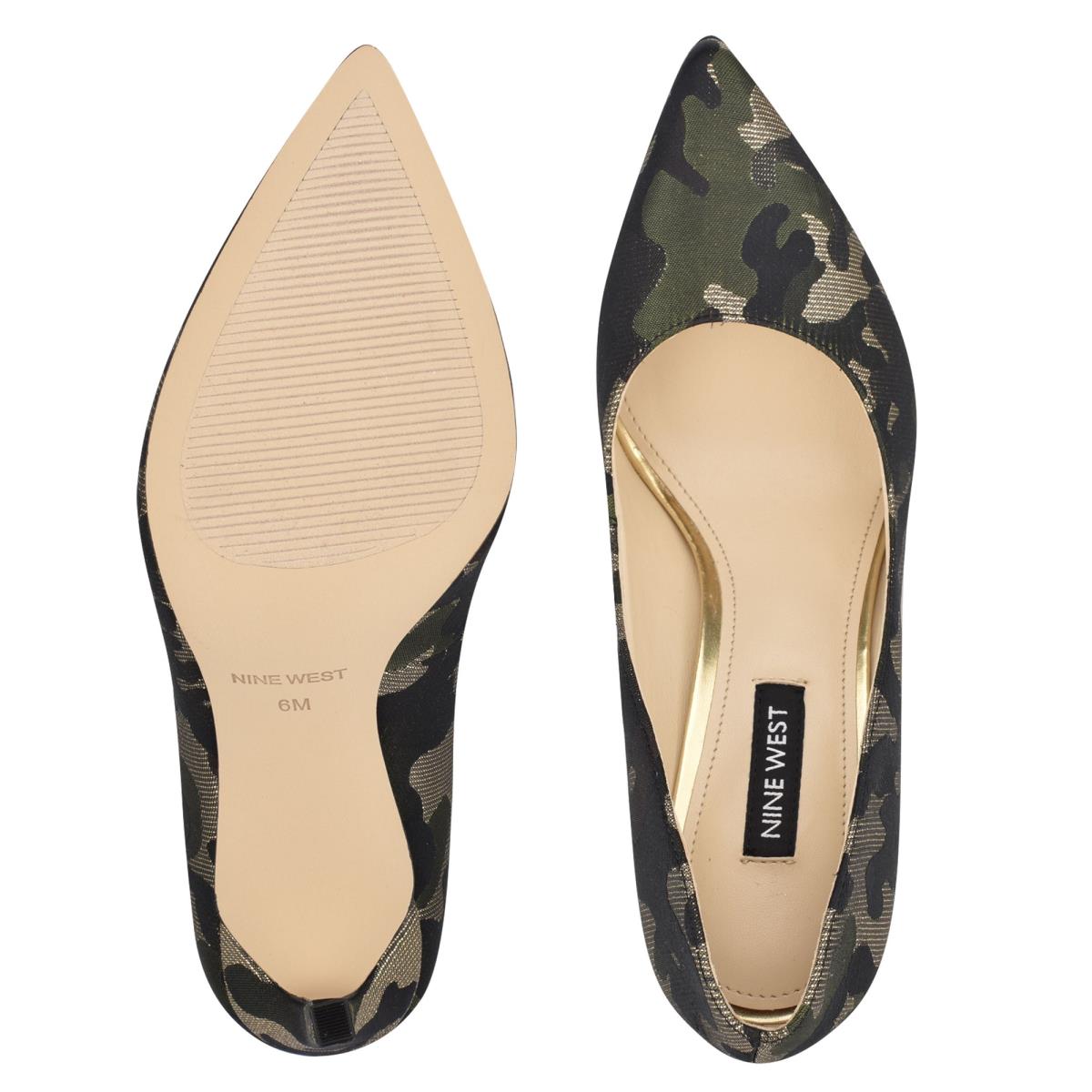 Camo Women's Nine West Tatiana Pointy Toe Pumps | RNPF38710