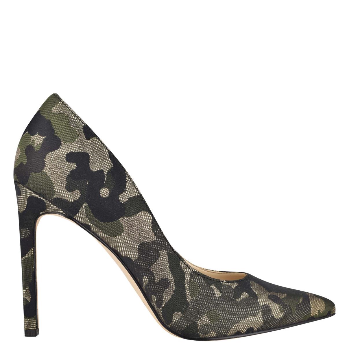 Camo Women\'s Nine West Tatiana Pointy Toe Pumps | RNPF38710