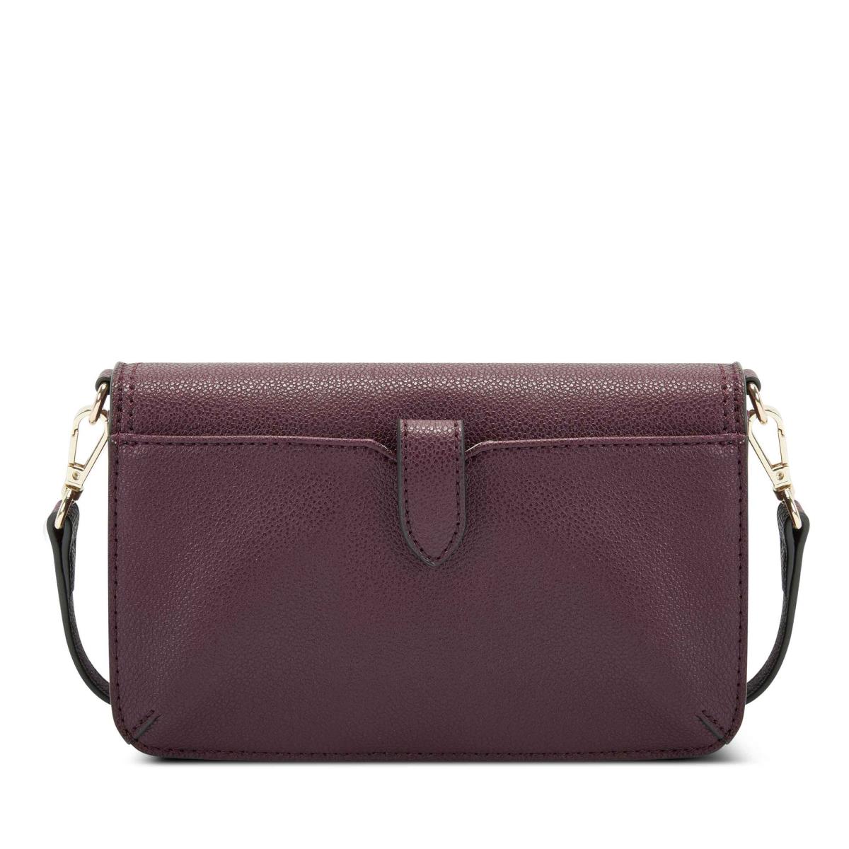 Claret Women's Nine West Lawson Wallet On A String Crossbody Bags | MPFB36159