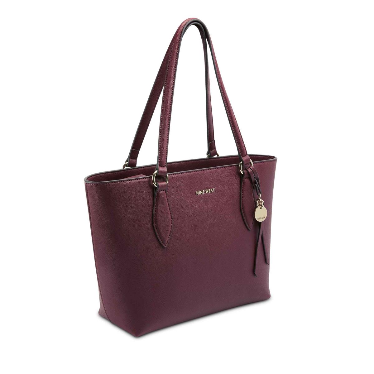 Claret Women's Nine West Paisley Small Tote Tote Bags | TUHZ61853