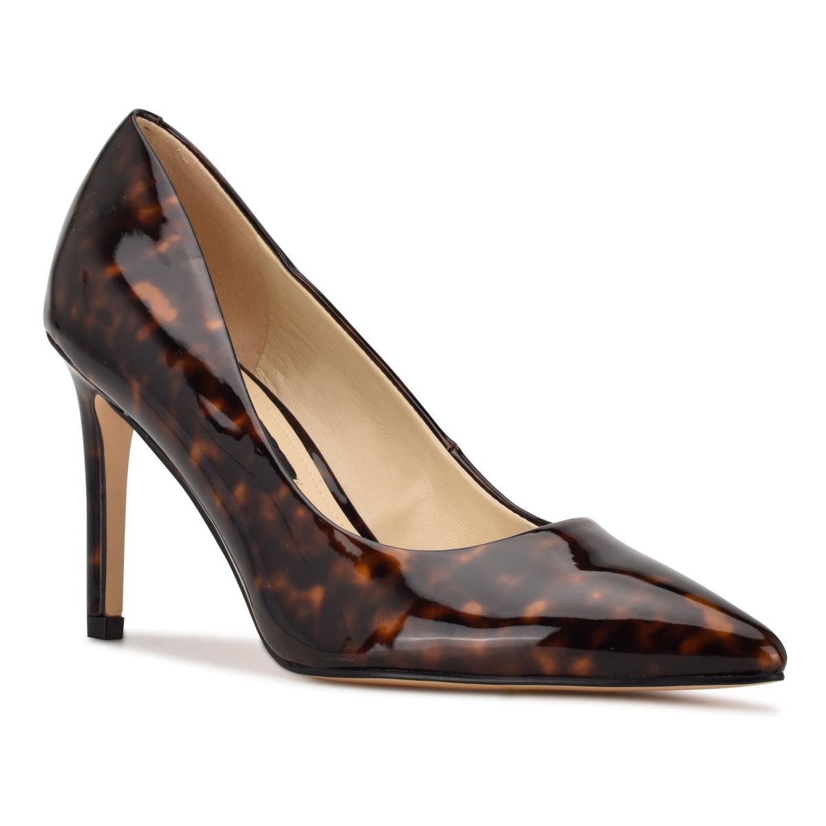 Coffee Women's Nine West Ezra Pointy Toe Pumps | INPZ07281