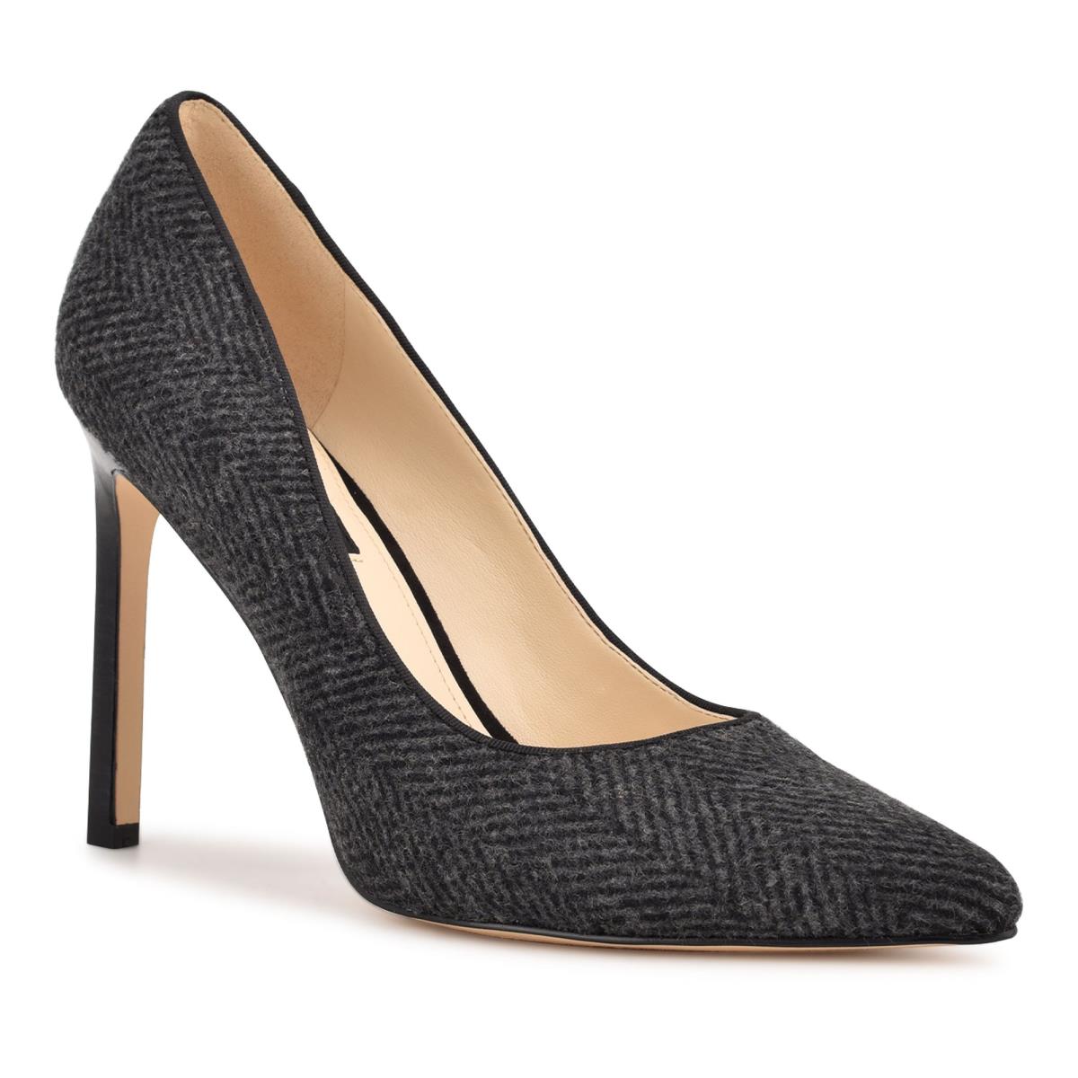 Dark Grey Women's Nine West Tatiana Pointy Toe Pumps | AZTS68195