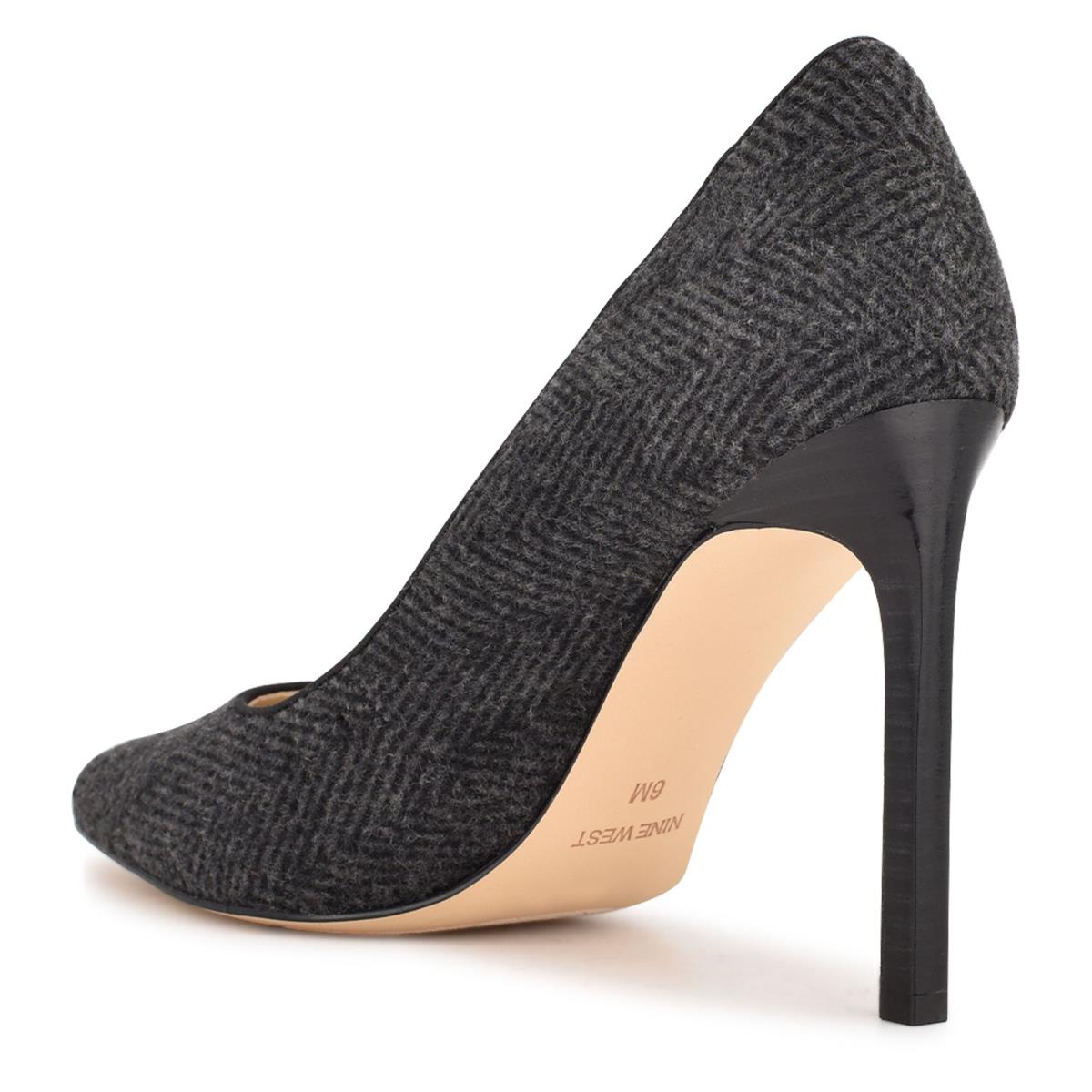 Dark Grey Women's Nine West Tatiana Pointy Toe Pumps | AZTS68195