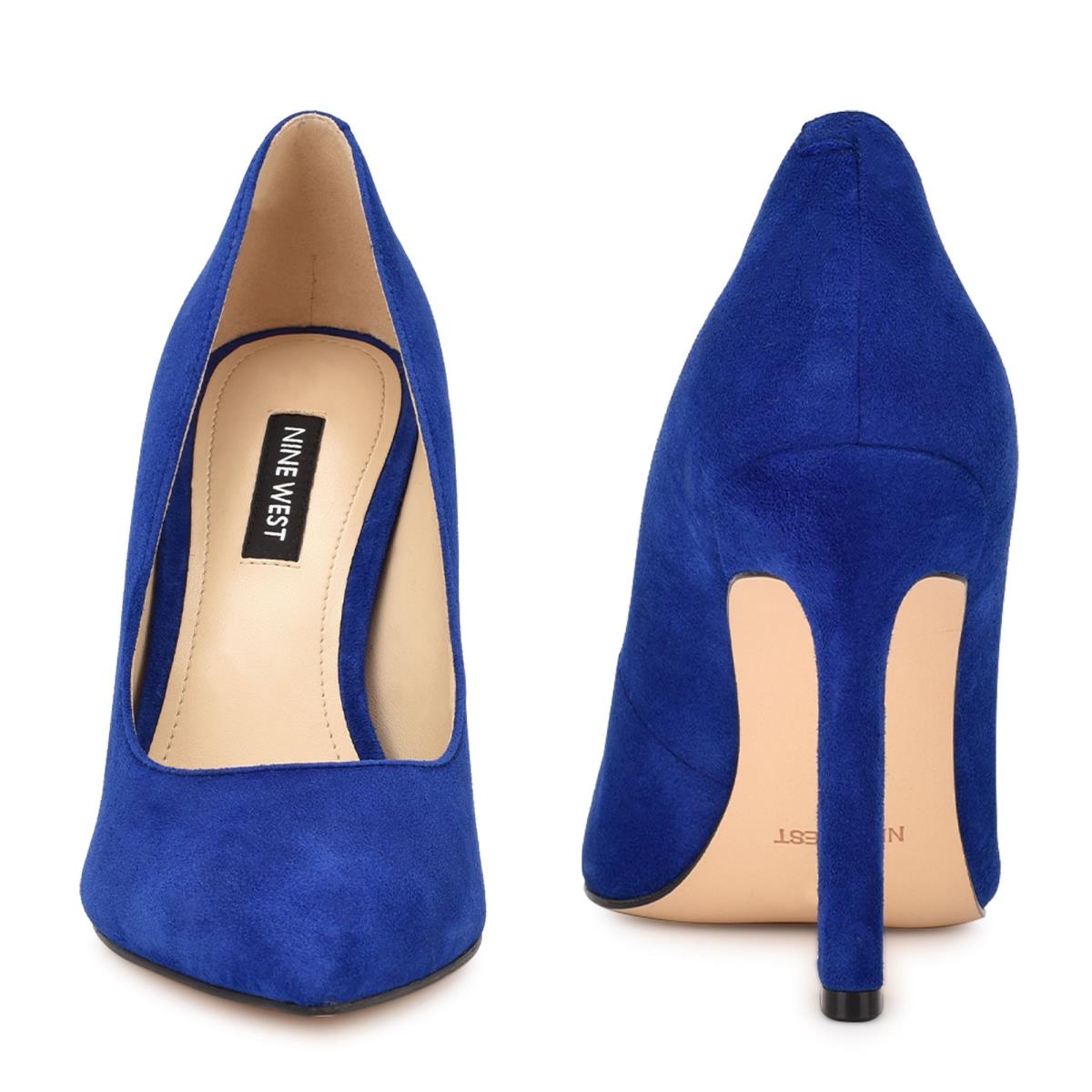 Deep Blue Women's Nine West Trendz Pointy Toe Pumps | UFAN84769