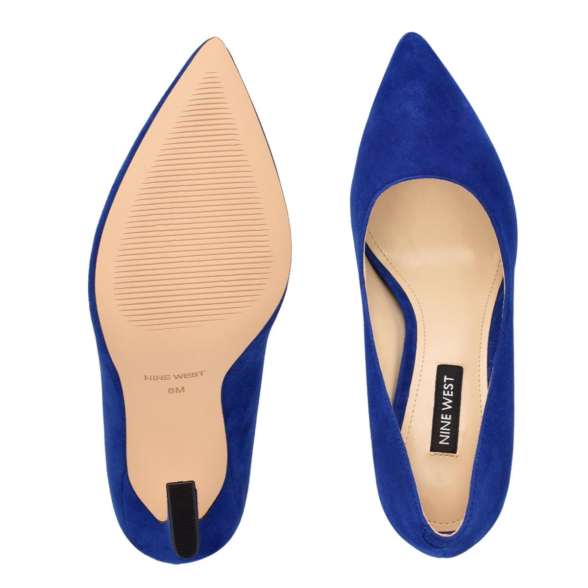 Deep Blue Women's Nine West Trendz Pointy Toe Pumps | UFAN84769